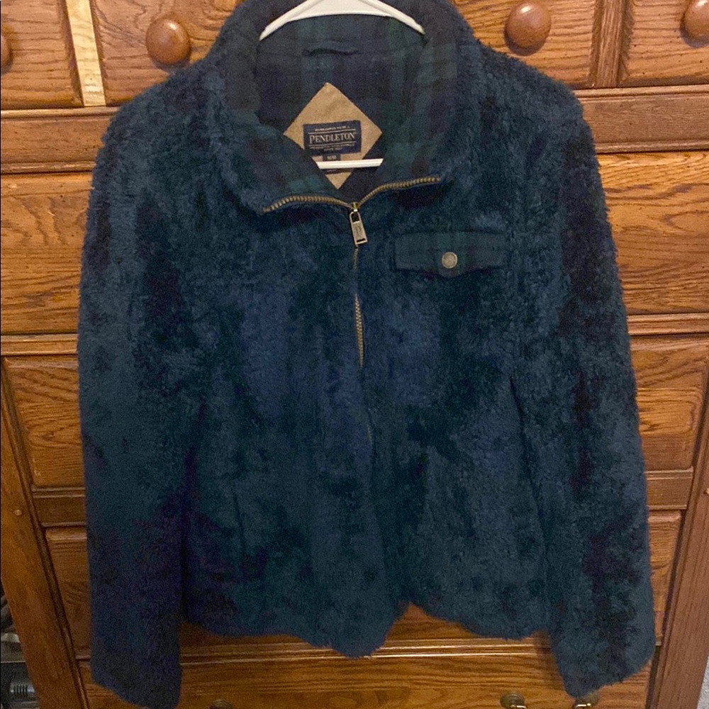 Pendleton Navy Blue Fleece Jacket